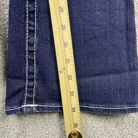 VTG True Religion Becky Low Rise Bootcut Jeans Women's Sz 27 Dark Wash Denim Y2K - Picture 15 of 16